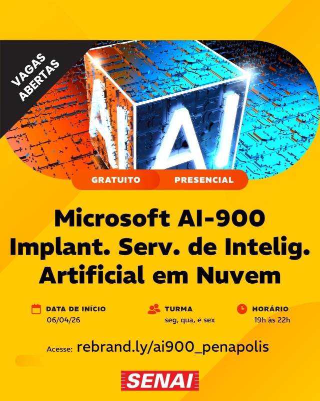 Noticia inscricoes-abertas-para-curso-gratuito-de-inteligencia-artificial-em-nuvem